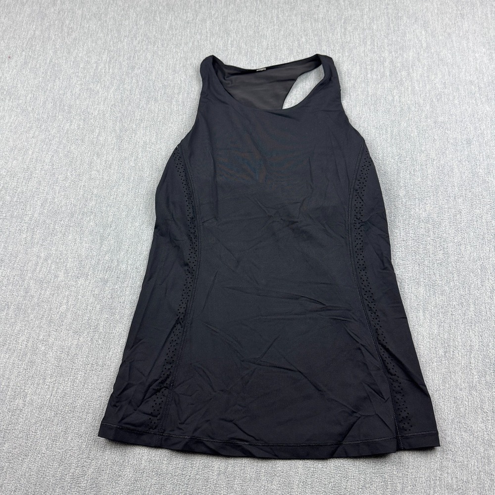 Lululemon Tank Top Women 4 Hit It Vented Built In Bra Yoga Gym Athletic Active